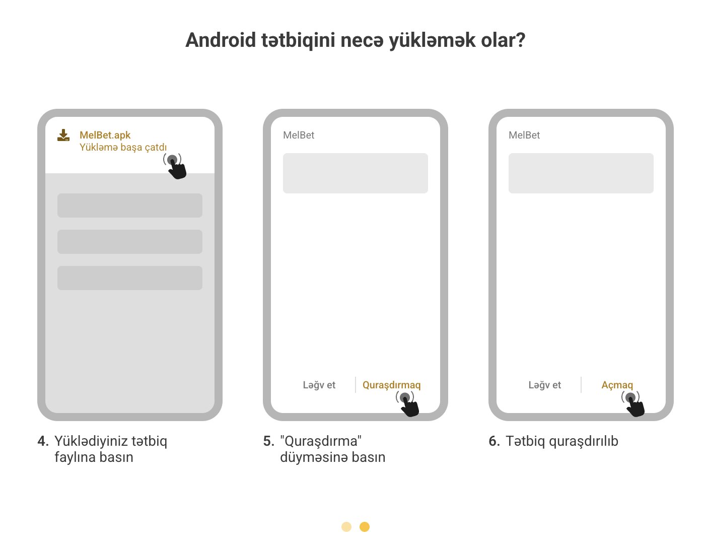 Android üçün MelBet tətbiqi